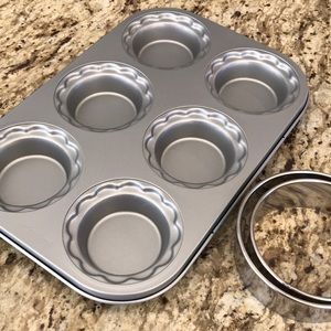 Pampered Chef Mini Pie Pan Set